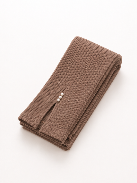 Pearl leg warmer パールレッグウォーマー　モカショート