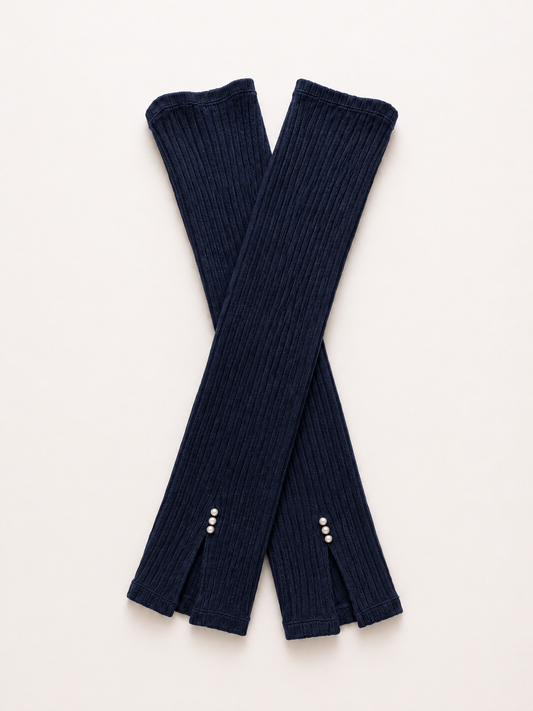 Pearl leg warmer パールレッグウォーマー ネイビーロング