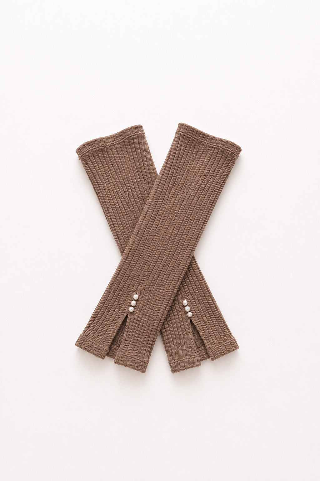 Pearl leg warmer パールレッグウォーマー　モカショート
